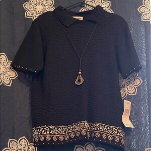 New Alfred Dunner Formal shirt/sweater L